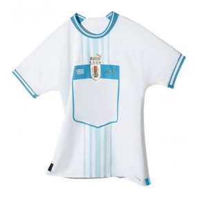 Urugwaj Koszulka Wyjazdowych MŚ 2022 Krótki Rękaw